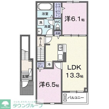 ライフベリー Bの物件間取画像